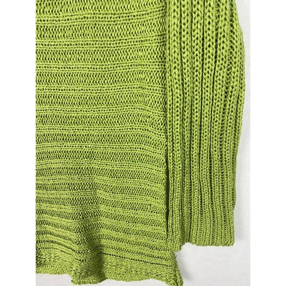 Per Una Women’s Large Green V-Neck Sweater Made In Italy - Picture 5 of 10